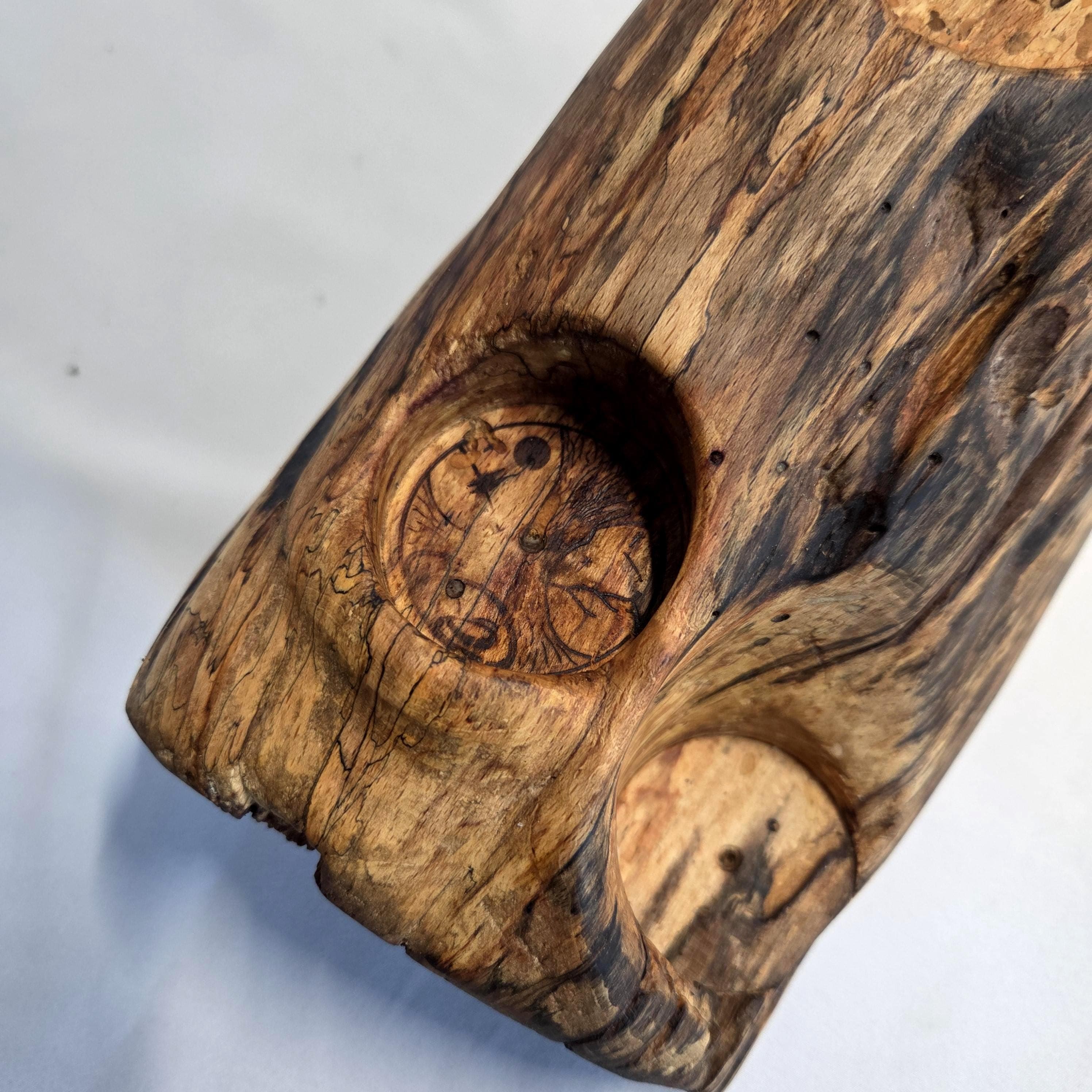 Rustic Wooden Centrepiece |  Rustic Earthy Decor by Bough & Burrow