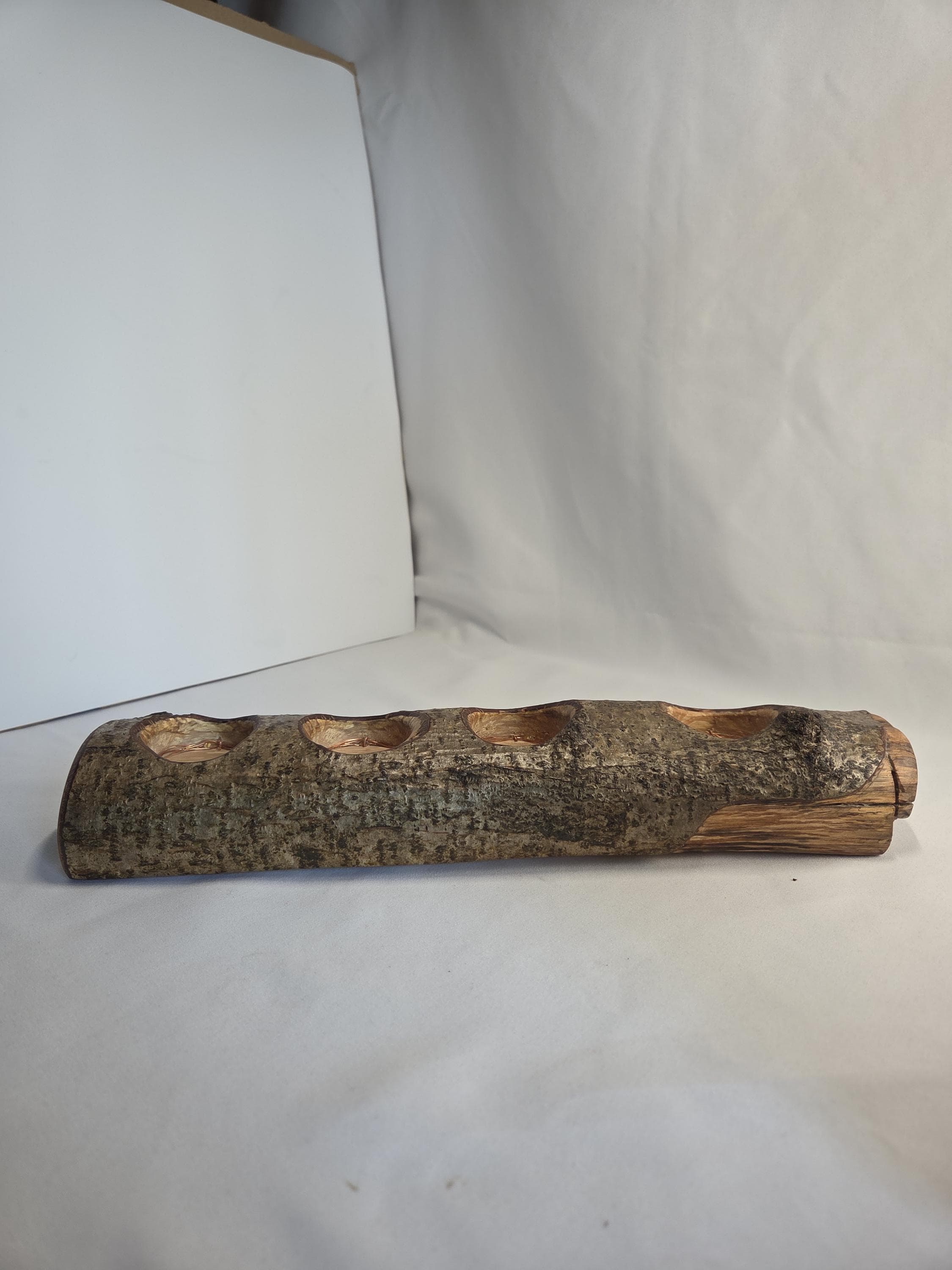 Rustic Wooden Centrepiece |  Rustic Earthy Decor by Bough & Burrow