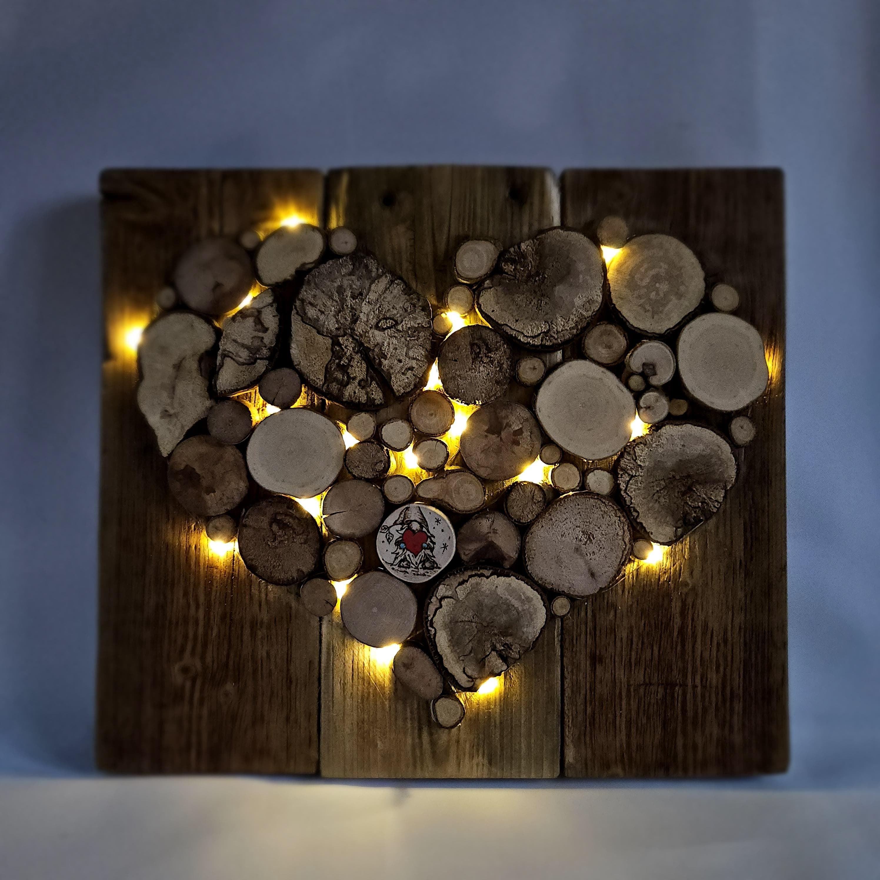 Wooden Wall Art wood decor featuring Pyrography Detail and Heart Design, Rustic Wall Art, Wood Decor, Mother's Day Gift