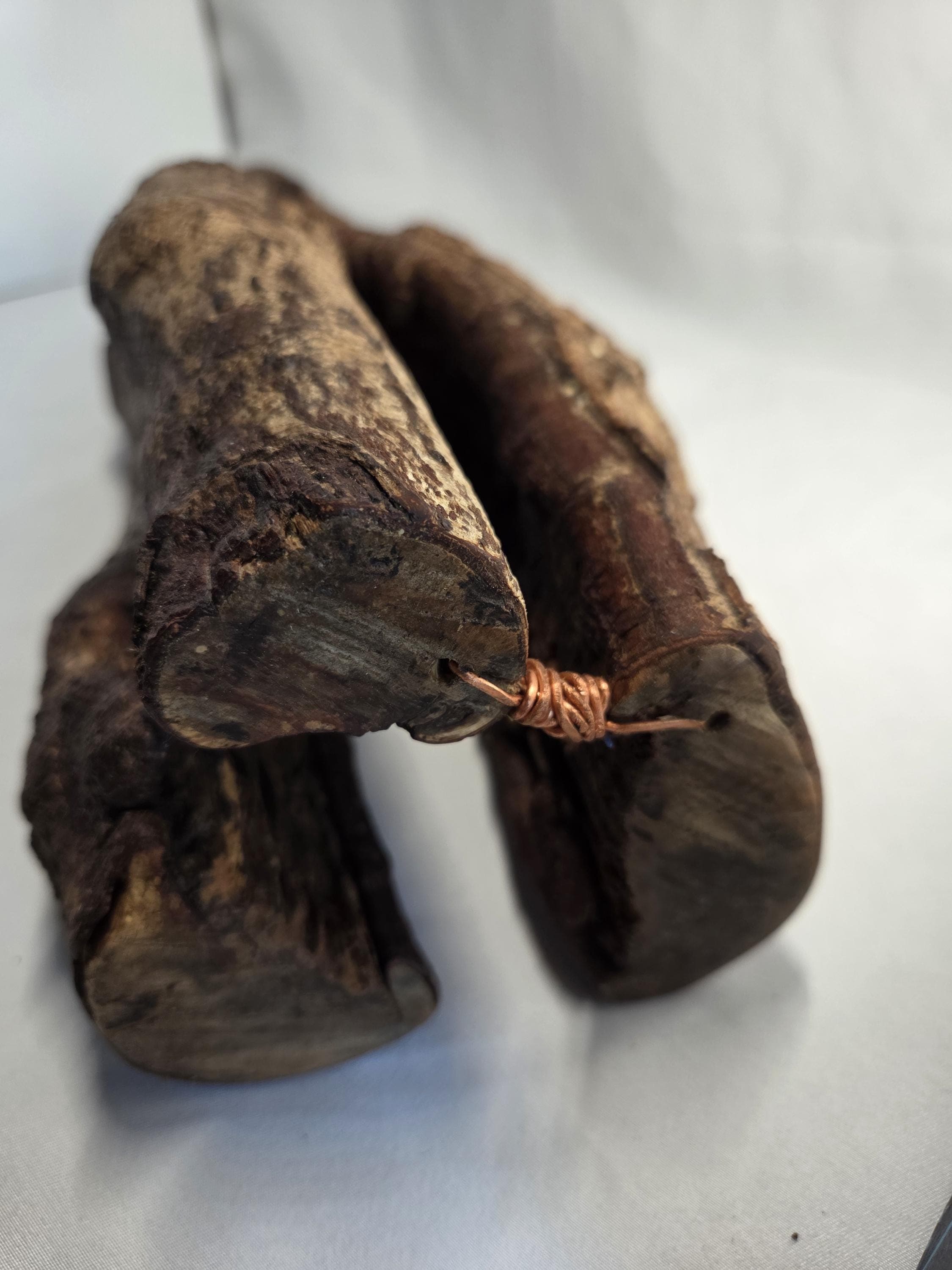 Natural Forked Wood Candle Centrepiece |  Rustic Earthy Decor by Bough & Burrow