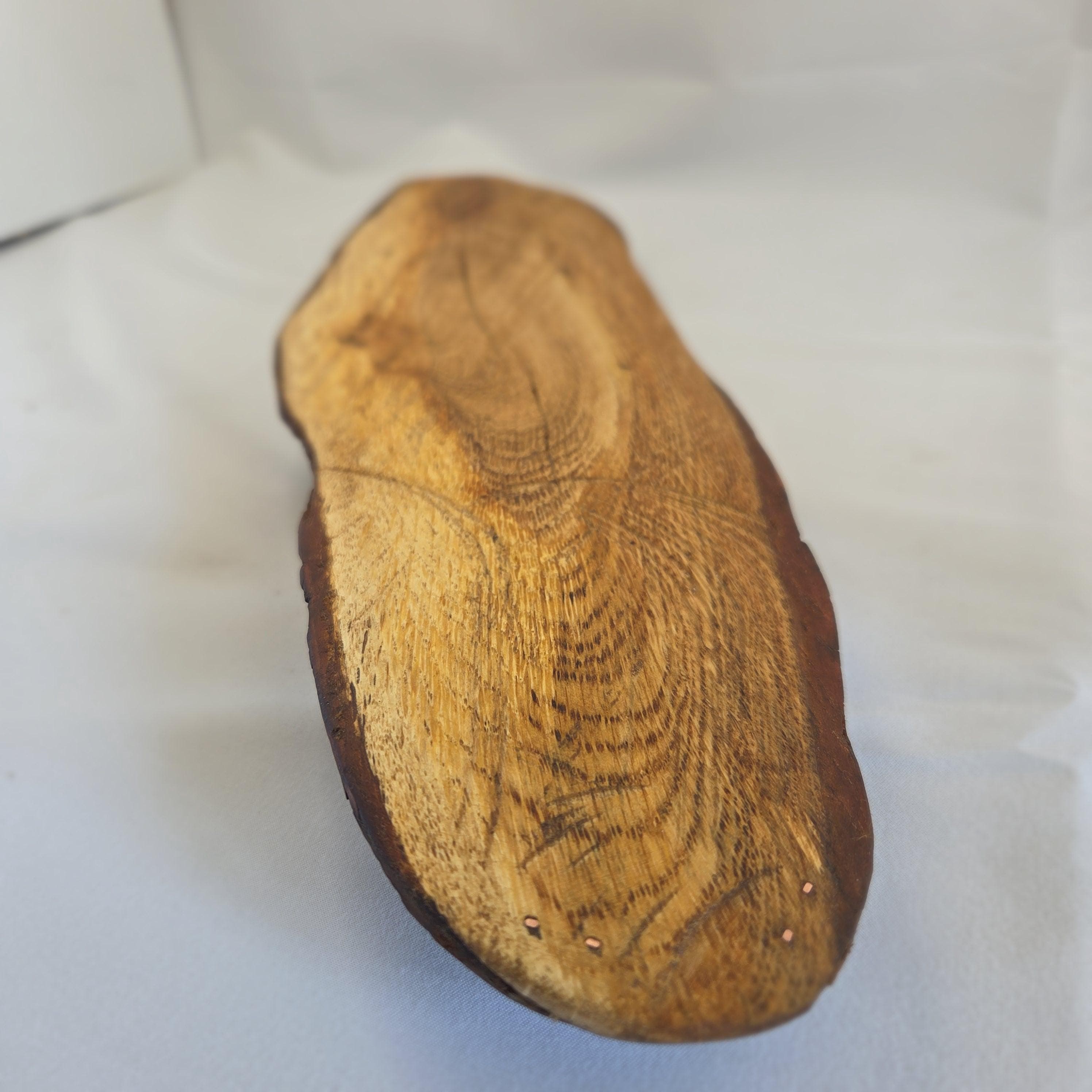 Reclaimed Natural Wood Candle Stand | Rustic Bark Centrepiece | Handmade by Bough & Burrow