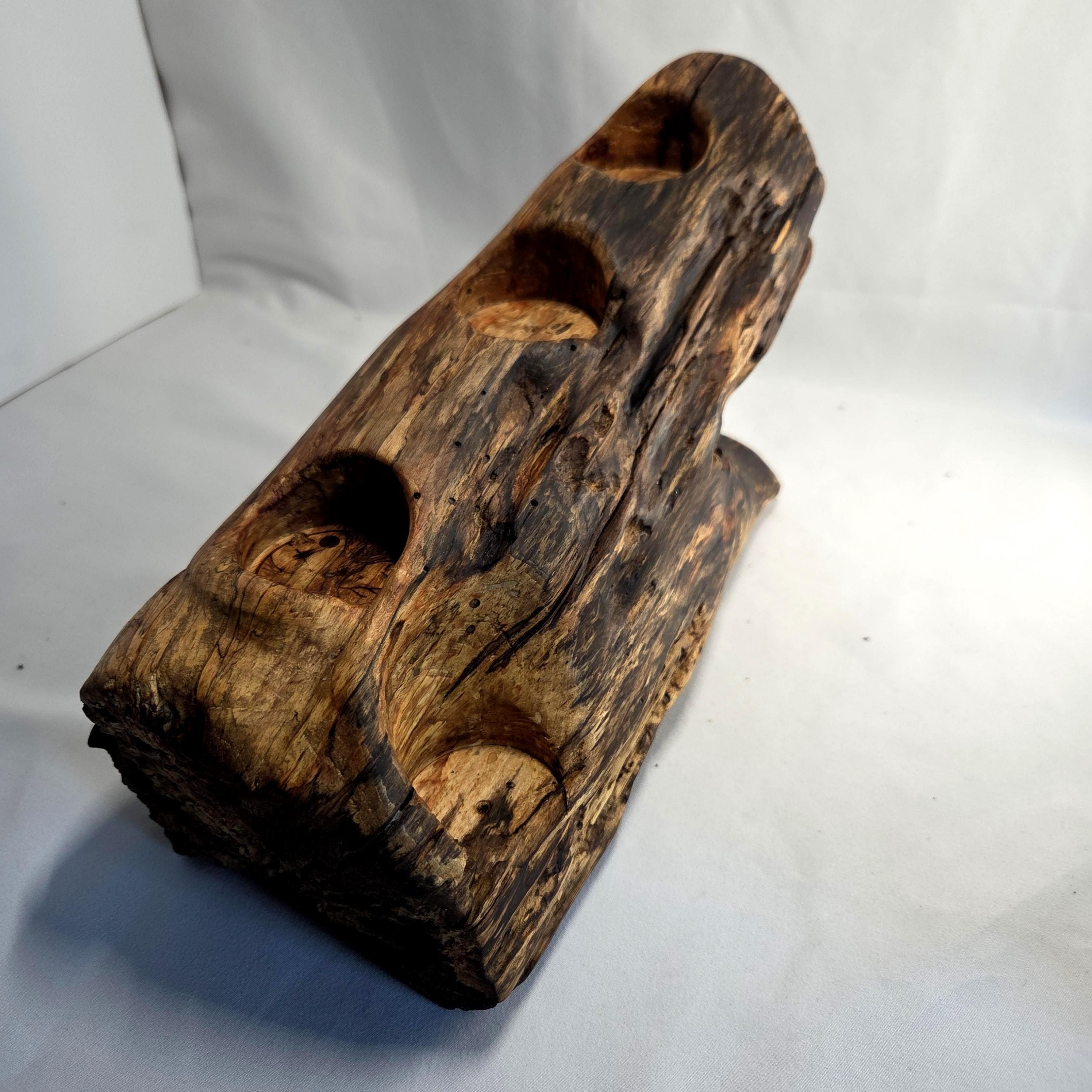 Rustic Wooden Centrepiece |  Rustic Earthy Decor by Bough & Burrow