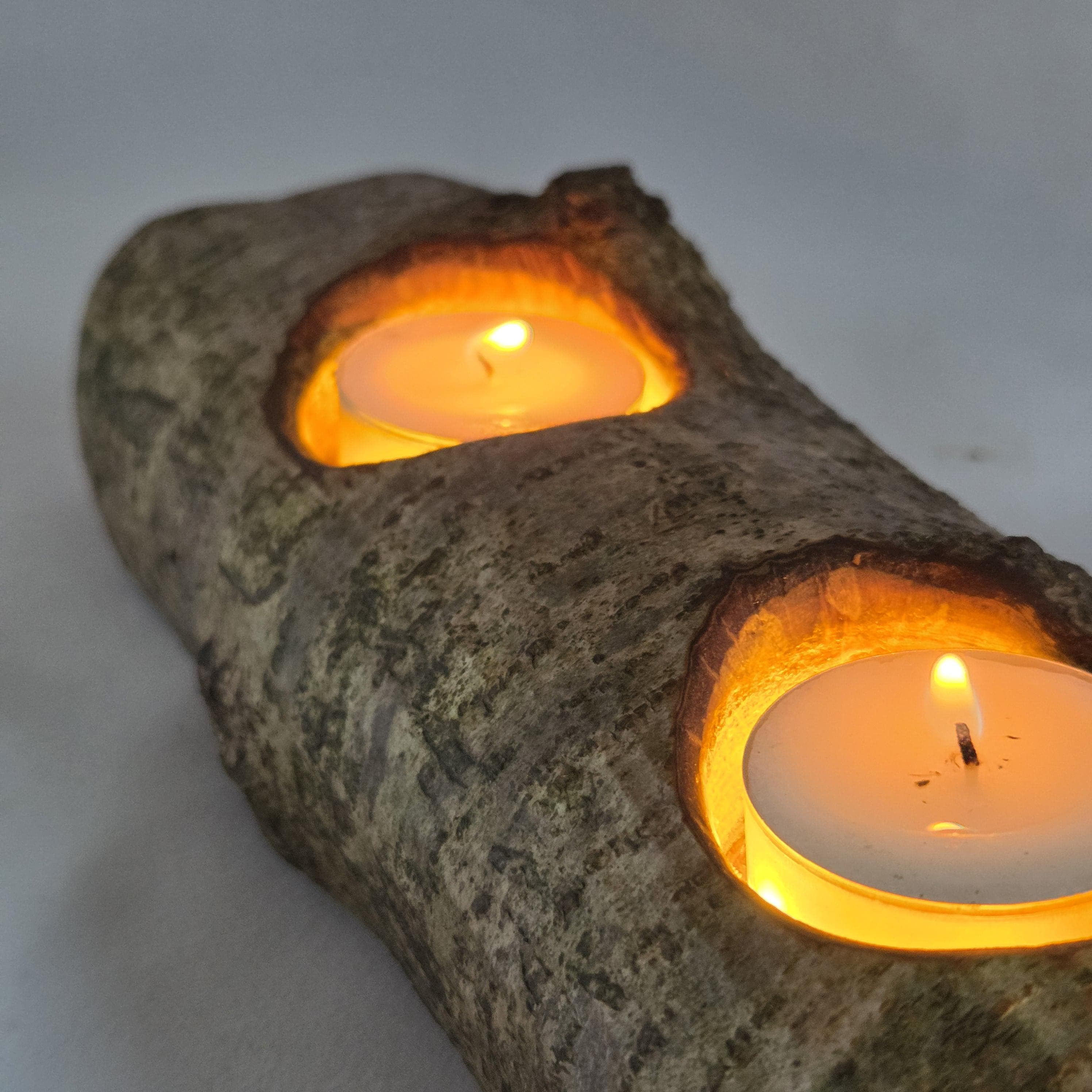 Rustic Wooden Centrepiece |  Rustic Earthy Decor by Bough & Burrow