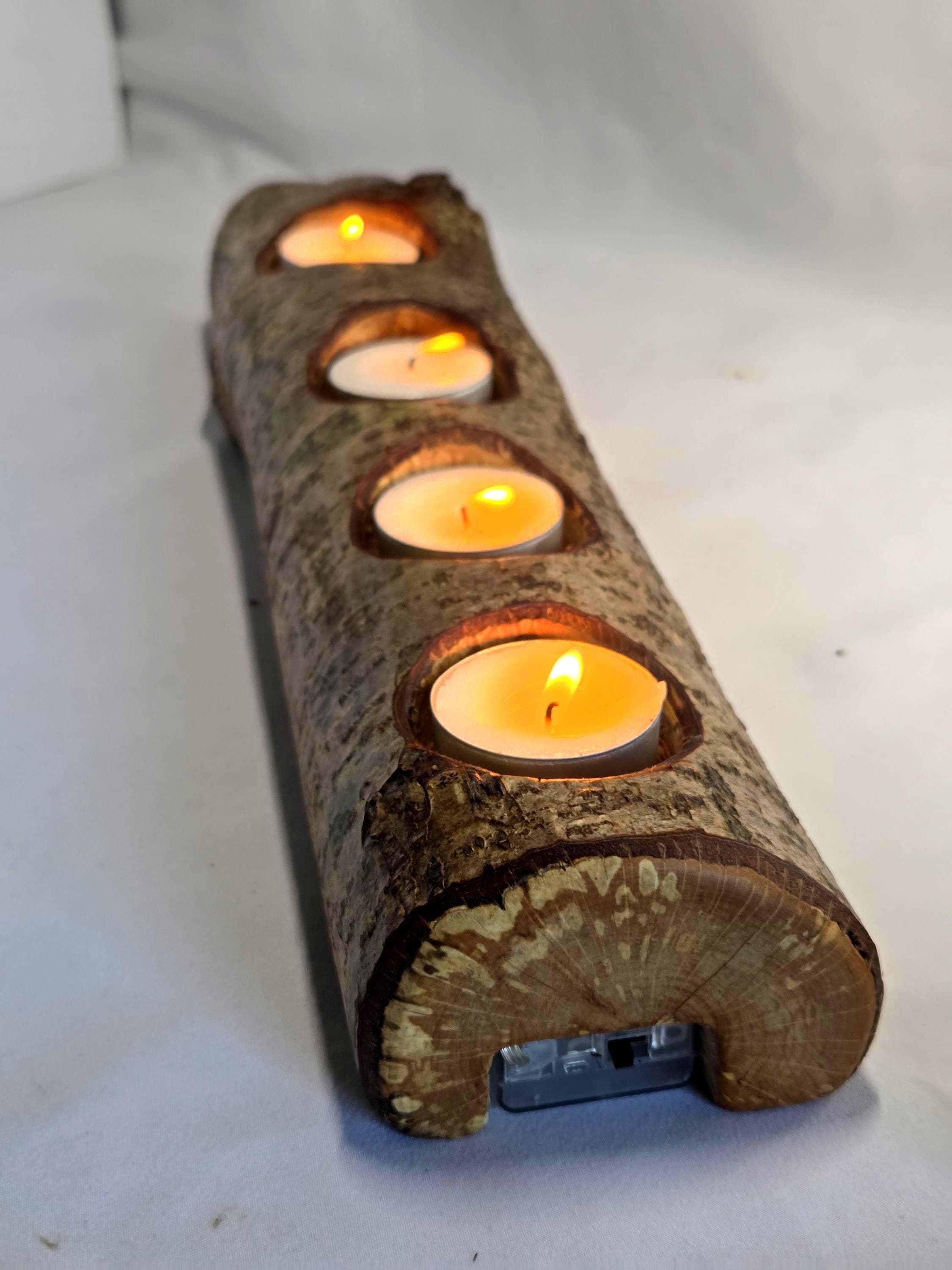 Rustic Wooden Centrepiece |  Rustic Earthy Decor by Bough & Burrow