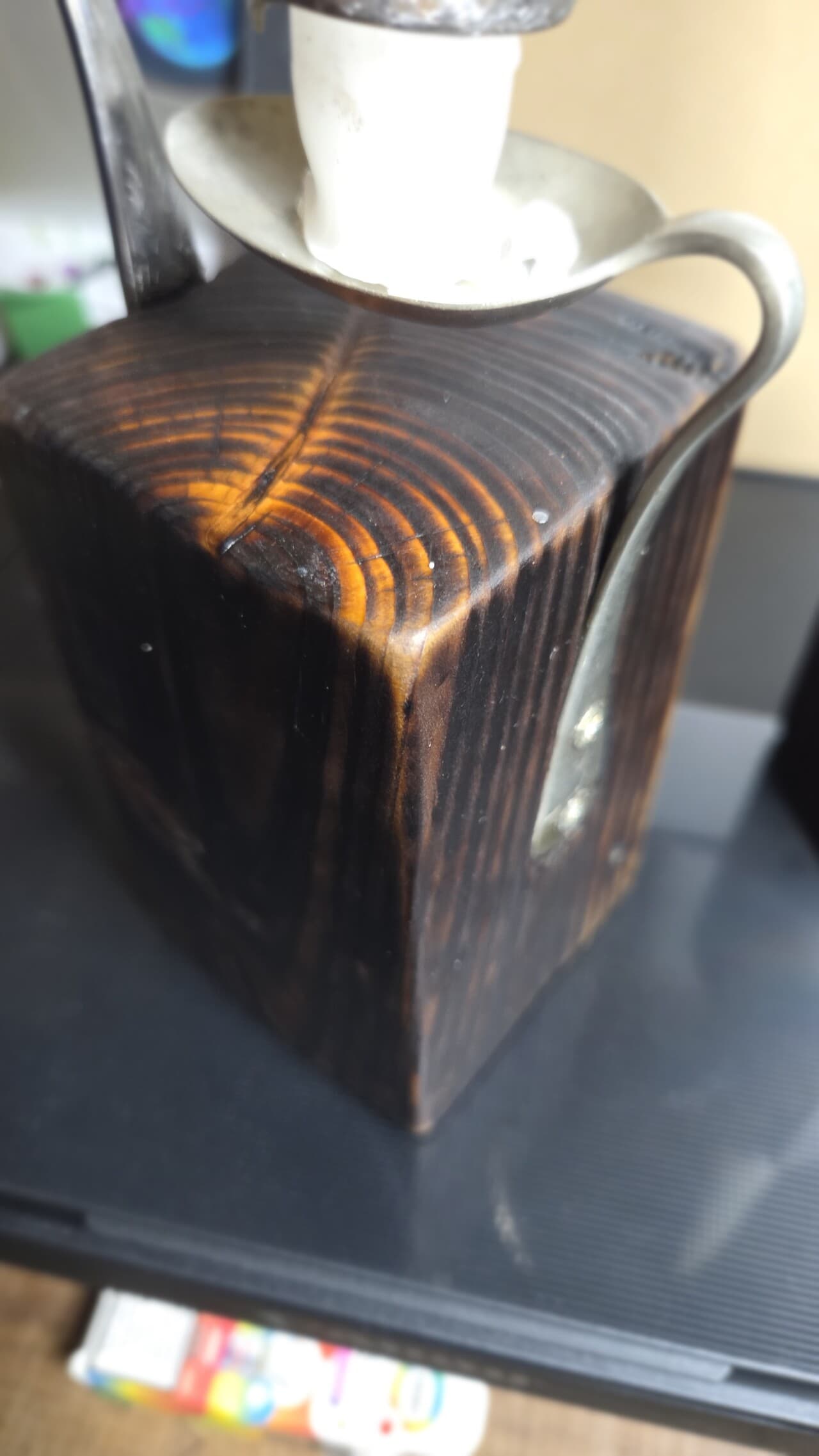 Fork and Spoon Candle Holder, made in Wotton-under-Edge, Gloucestershire, by Bough & Burrow - View 2