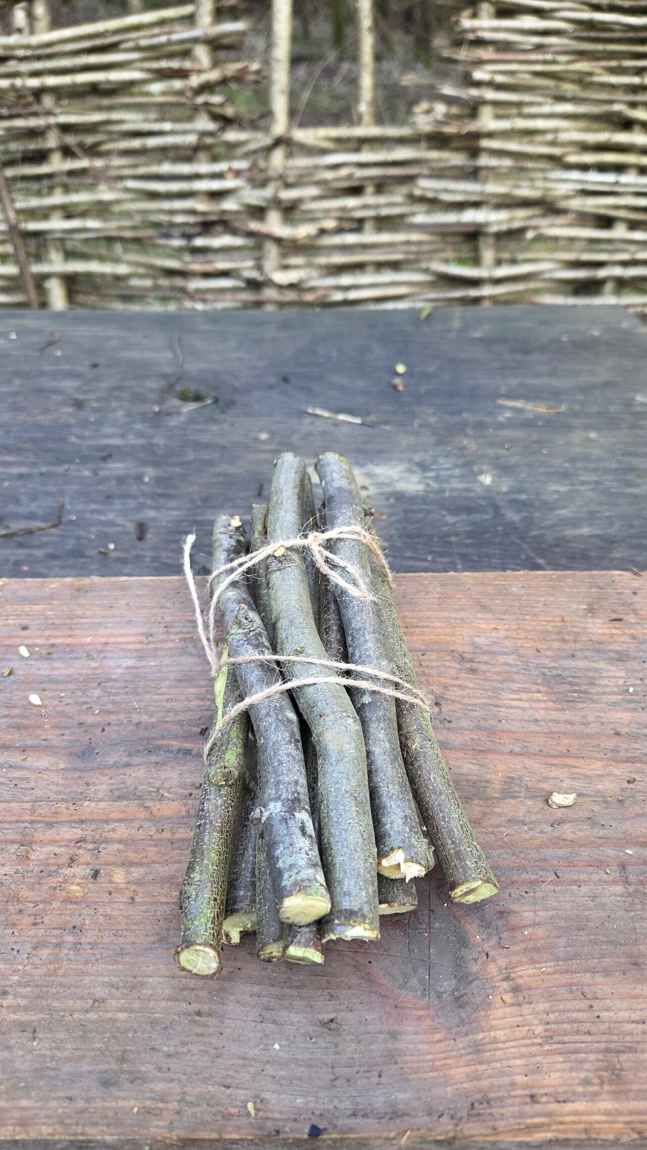 Stick Bundle, Willow, Hazel, made in Wotton-under-Edge, Gloucestershire, by Bough & Burrow - View 2