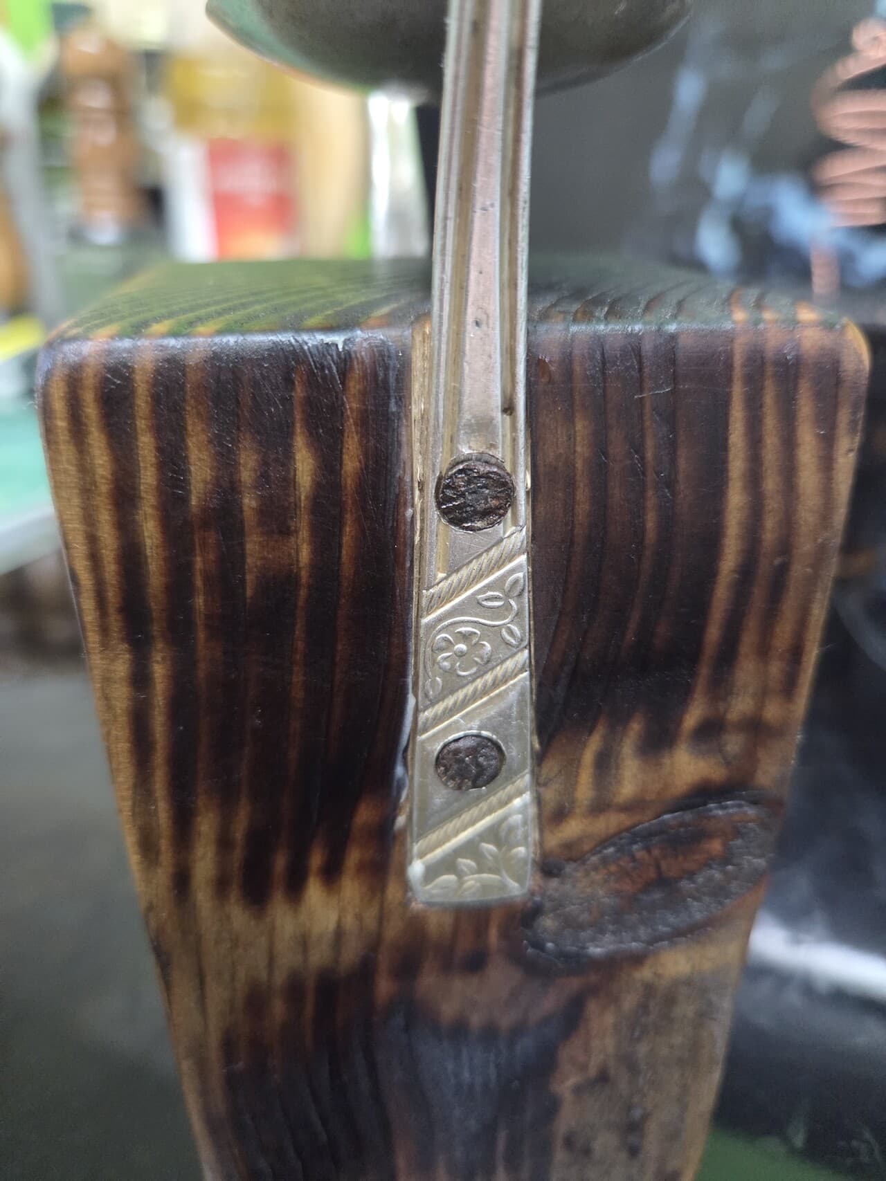 Vintage Fork and Spoon Candle Holder, made in Wotton-under-Edge, Gloucestershire, by Bough & Burrow - View 7