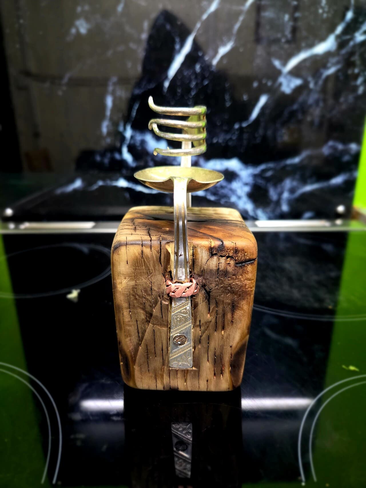 Vintage Fork & Spoon Candle Holder | CH-006, made in Wotton-under-Edge, Gloucestershire, by Bough & Burrow