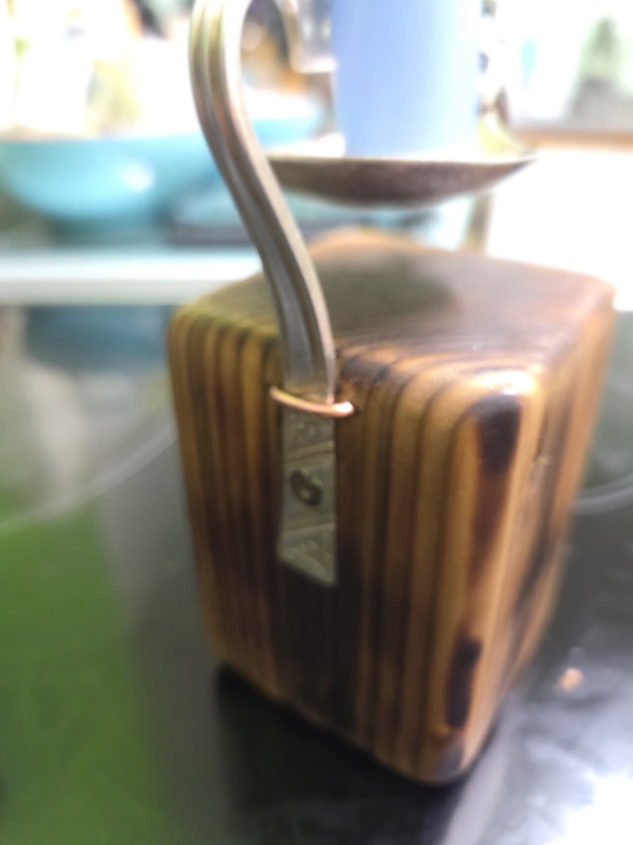 Vintage Fork & Spoon Candle Holder | CH-005, Copper Wire, made in Wotton-under-Edge, Gloucestershire, by Bough & Burrow - View 8