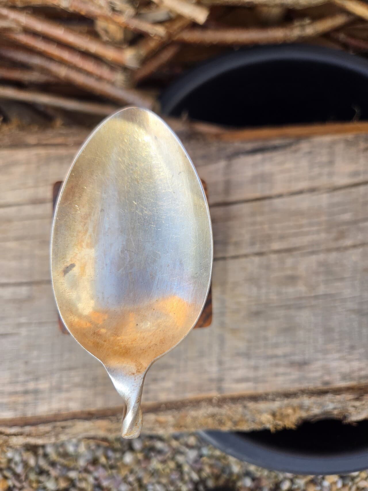 Vintage Spoon Oil & Wax Melt Burner | OWB-003, Copper Wire, made in Wotton-under-Edge, Gloucestershire, by Bough & Burrow - View 4