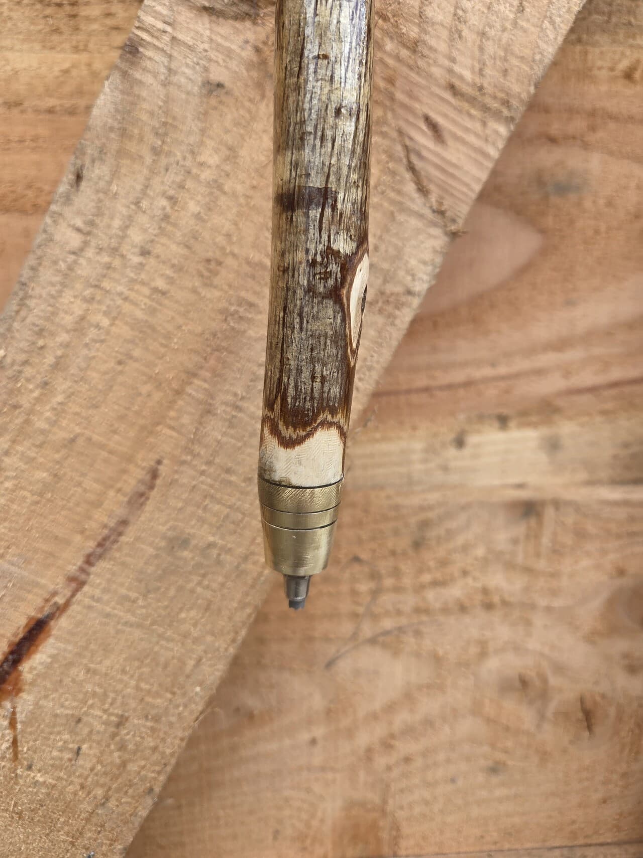 Slender Hazel Hiking Stick | HS-004, Hazel, made in Wotton-under-Edge, Gloucestershire, by Bough & Burrow - View 8